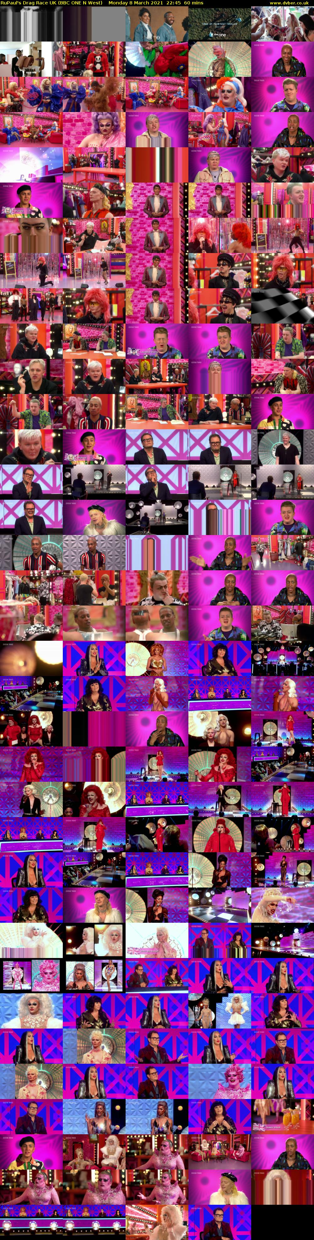RuPaul's Drag Race UK (BBC ONE N West) Monday 8 March 2021 22:45 - 23:45