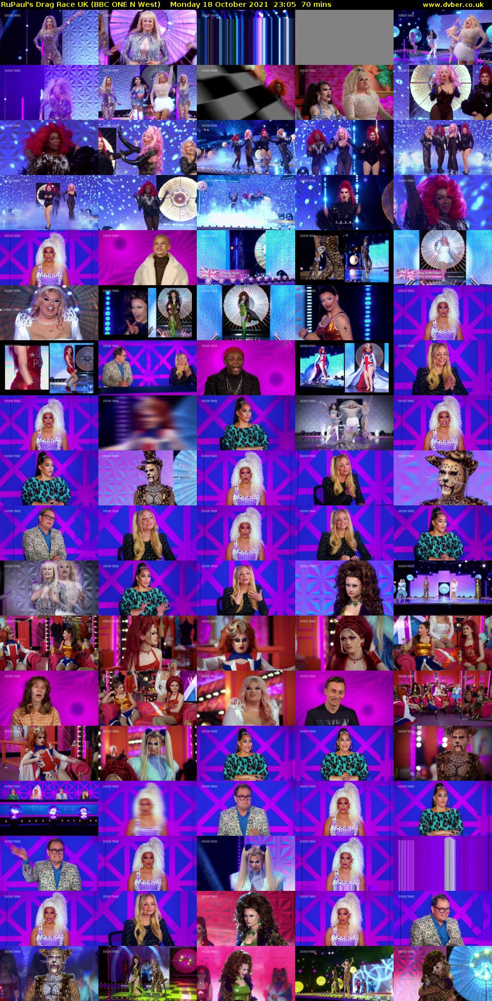 RuPaul's Drag Race UK (BBC ONE N West) Monday 18 October 2021 23:05 - 00:15