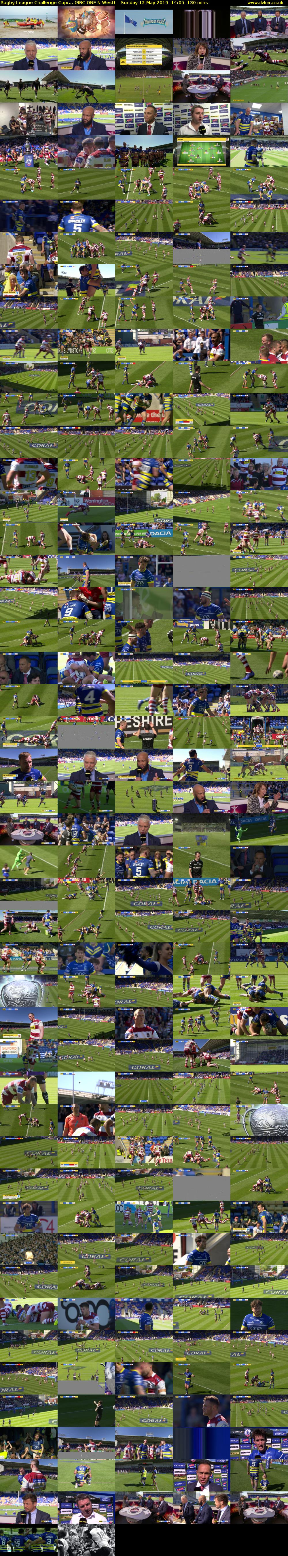 Rugby League Challenge Cup:... (BBC ONE N West) Sunday 12 May 2019 14:05 - 16:15