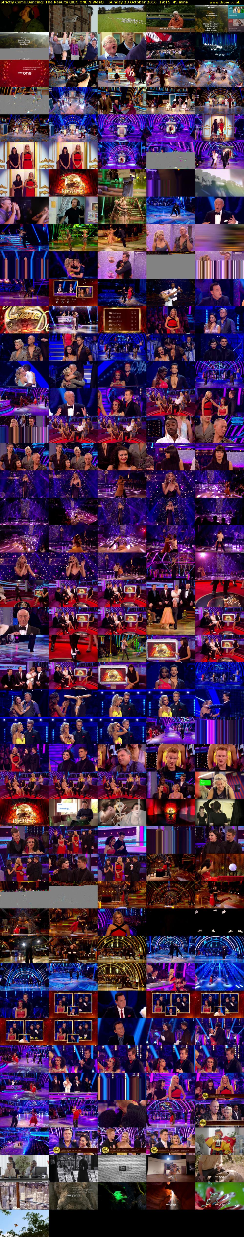 Strictly Come Dancing: The Results (BBC ONE N West) Sunday 23 October 2016 19:15 - 20:00
