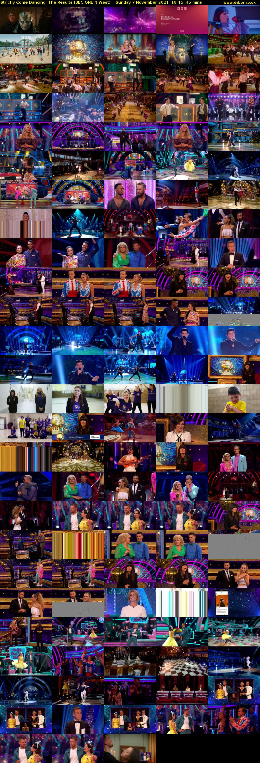 Strictly Come Dancing: The Results (BBC ONE N West) Sunday 7 November 2021 19:15 - 20:00