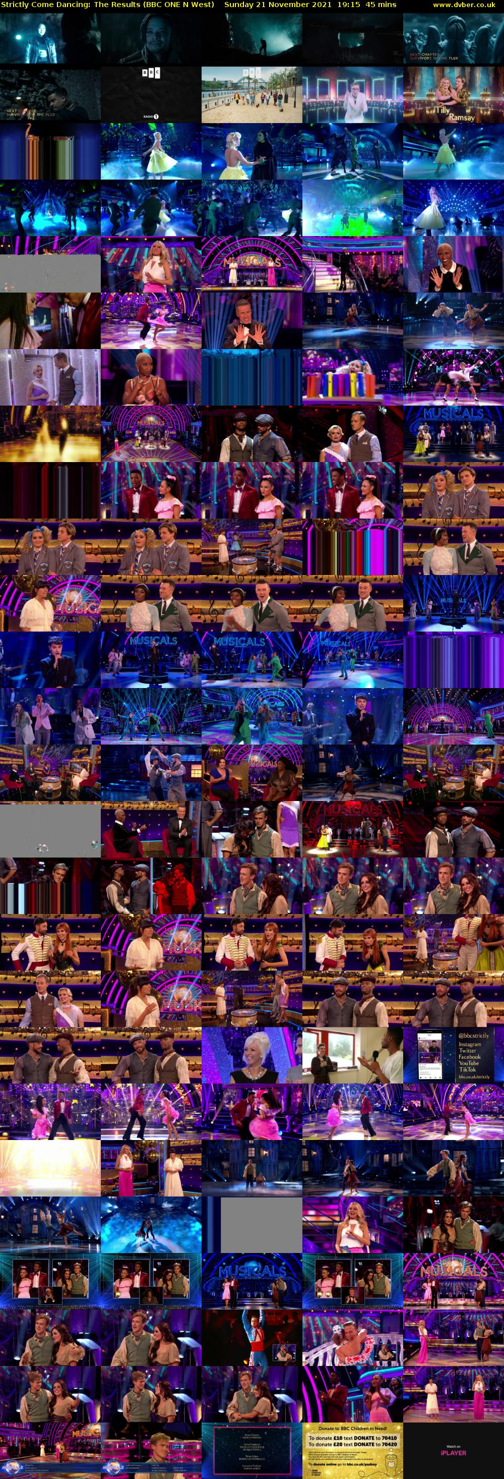 Strictly Come Dancing: The Results (BBC ONE N West) Sunday 21 November 2021 19:15 - 20:00