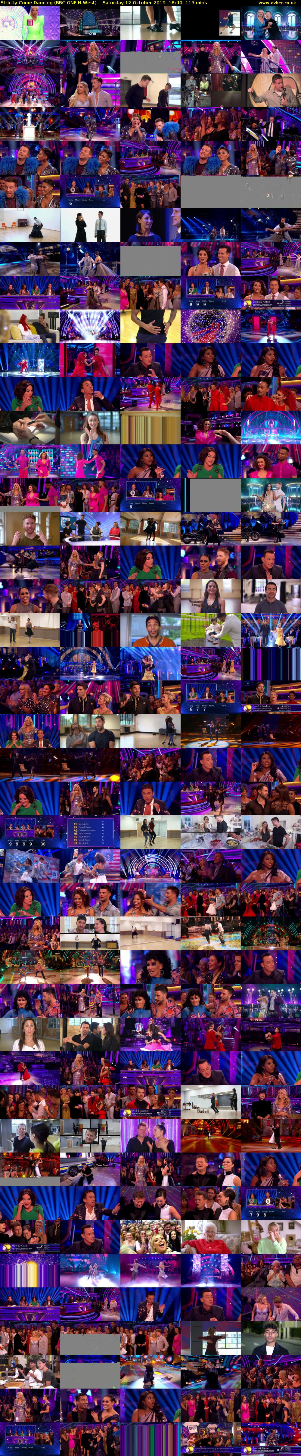 Strictly Come Dancing (BBC ONE N West) Saturday 12 October 2019 18:40 - 20:35
