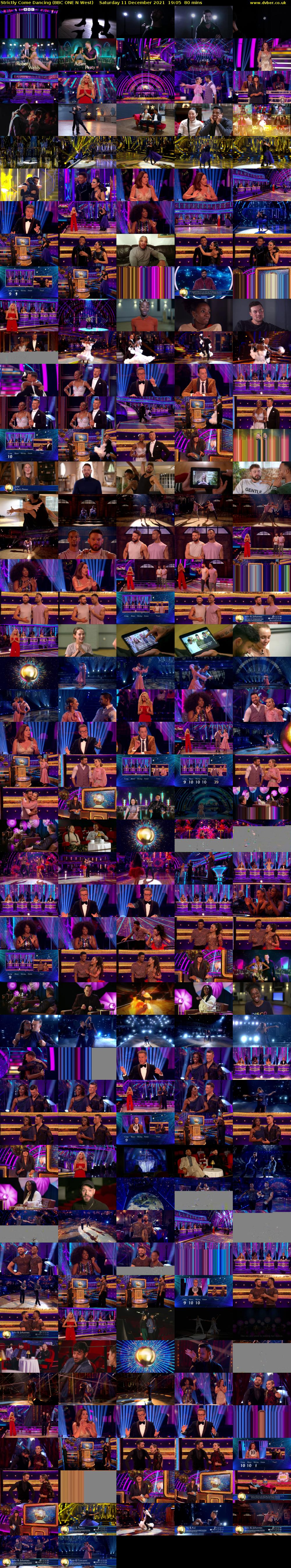 Strictly Come Dancing (BBC ONE N West) Saturday 11 December 2021 19:05 - 20:25