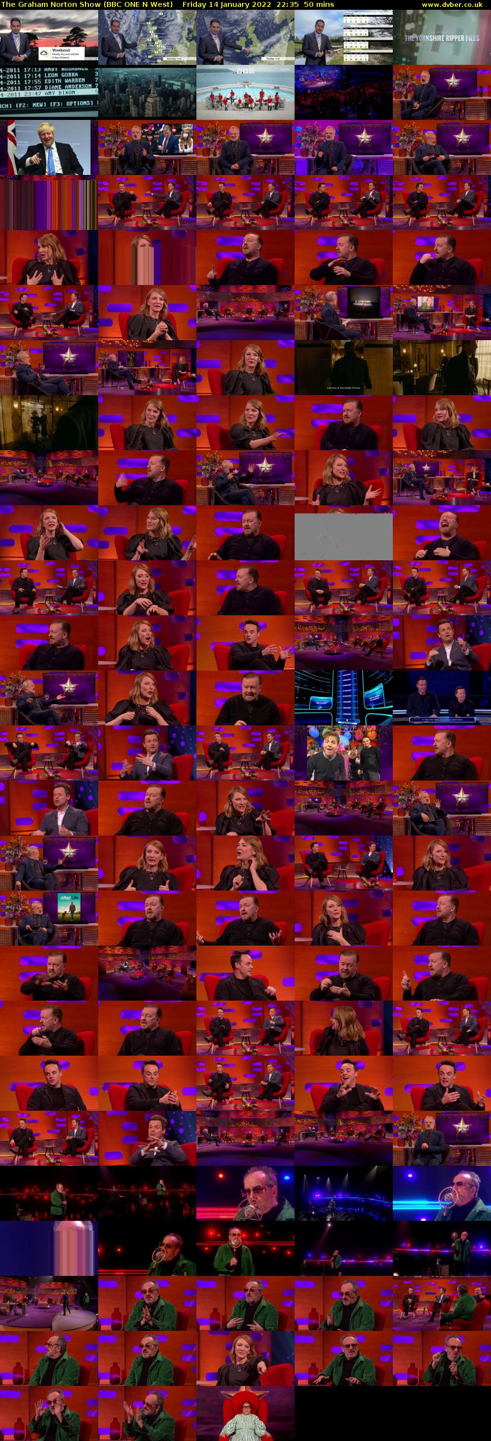 The Graham Norton Show (BBC ONE N West) Friday 14 January 2022 22:35 - 23:25
