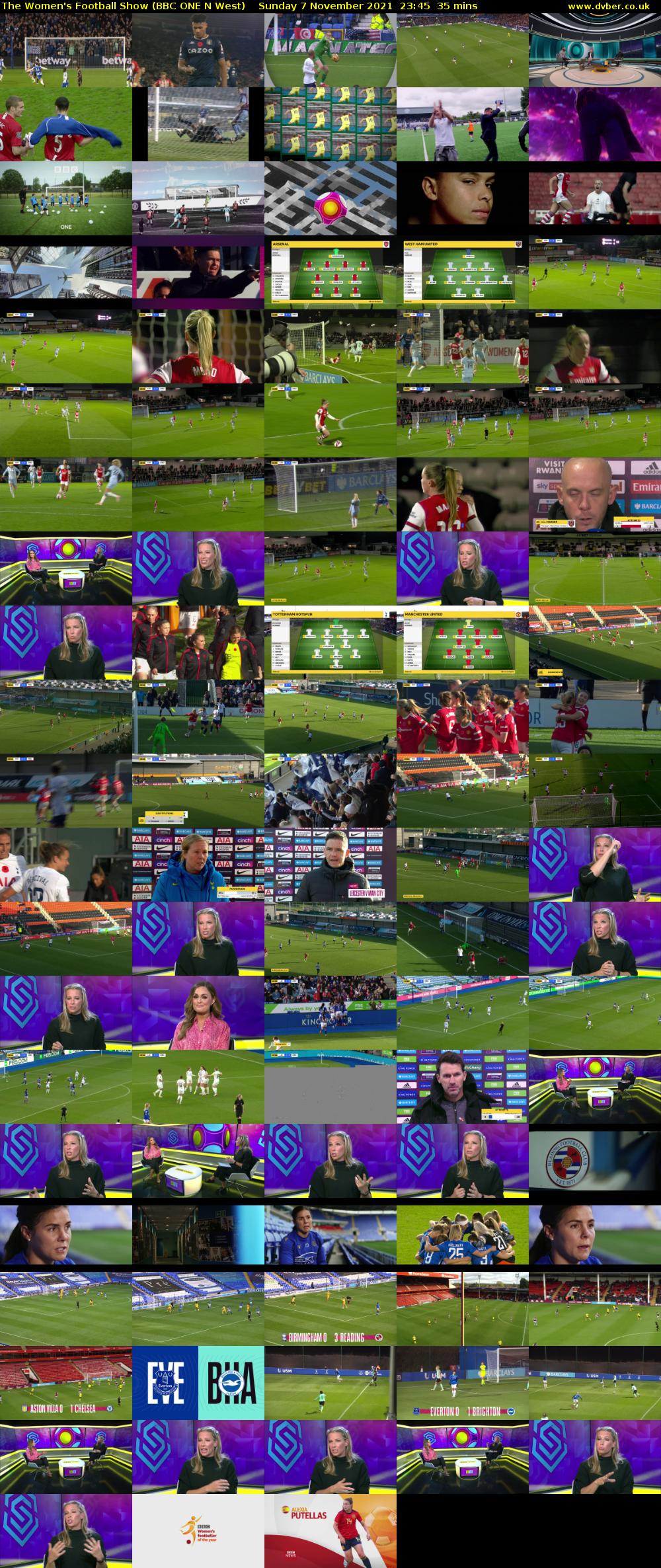 The Women's Football Show (BBC ONE N West) Sunday 7 November 2021 23:45 - 00:20