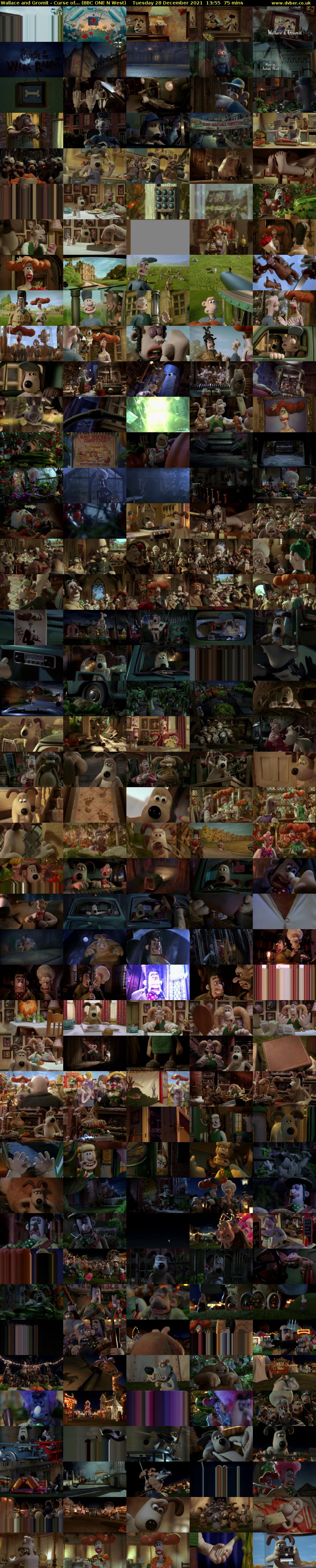 Wallace and Gromit - Curse of... (BBC ONE N West) Tuesday 28 December 2021 13:55 - 15:10