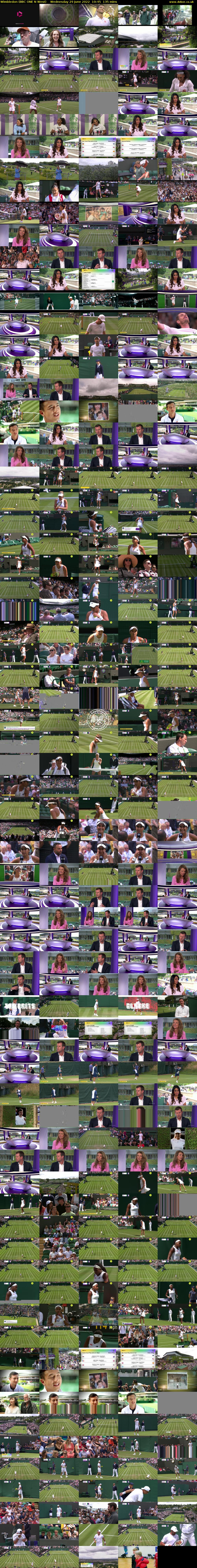 Wimbledon (BBC ONE N West) Wednesday 29 June 2022 10:45 - 13:00