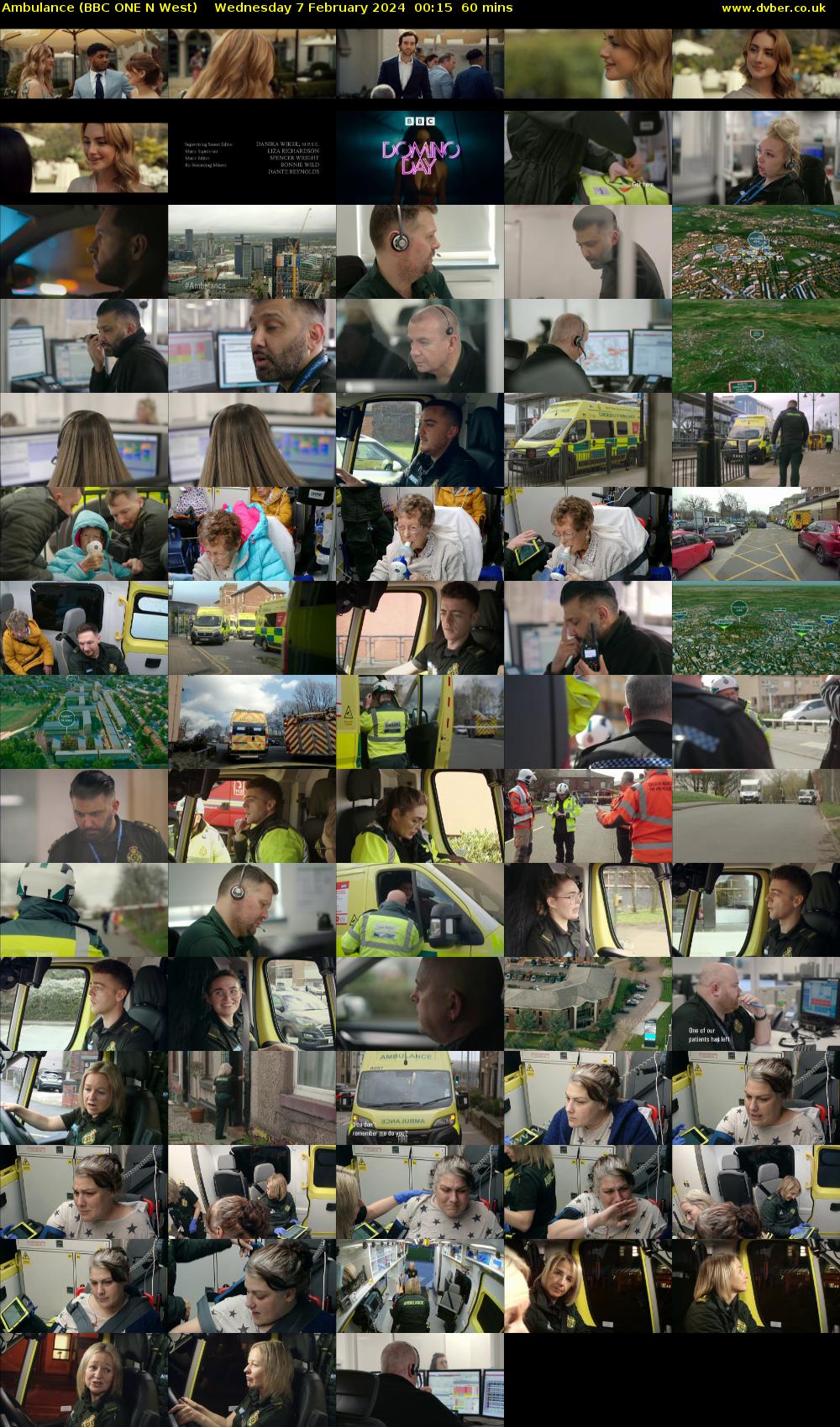 Ambulance (BBC ONE N West) Wednesday 7 February 2024 00:15 - 01:15