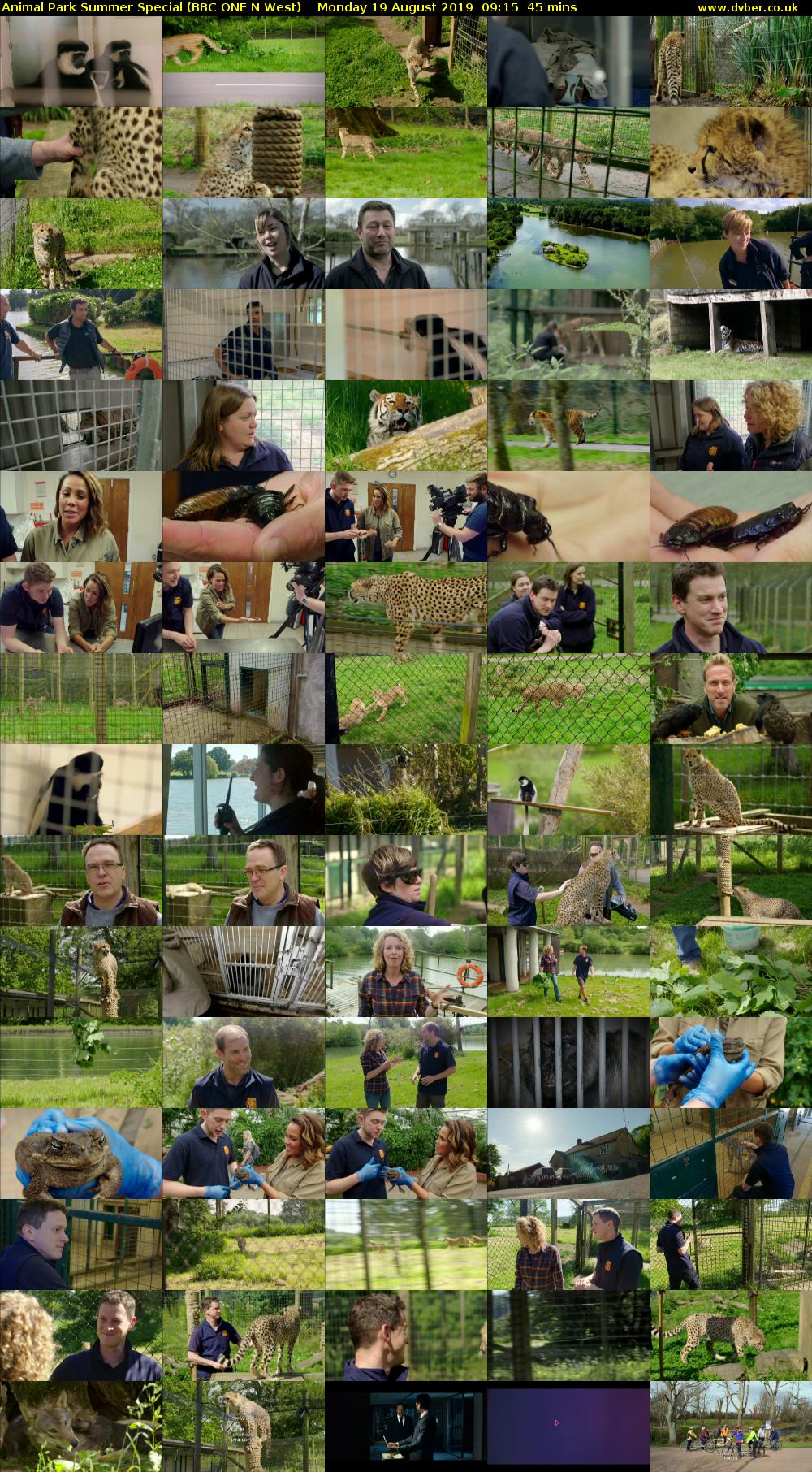 Animal Park Summer Special (BBC ONE N West) Monday 19 August 2019 09:15 - 10:00