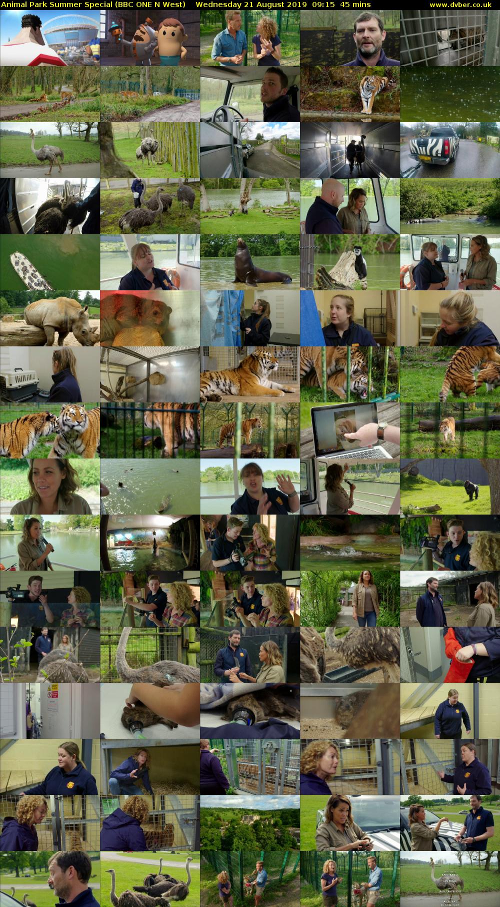 Animal Park Summer Special (BBC ONE N West) Wednesday 21 August 2019 09:15 - 10:00