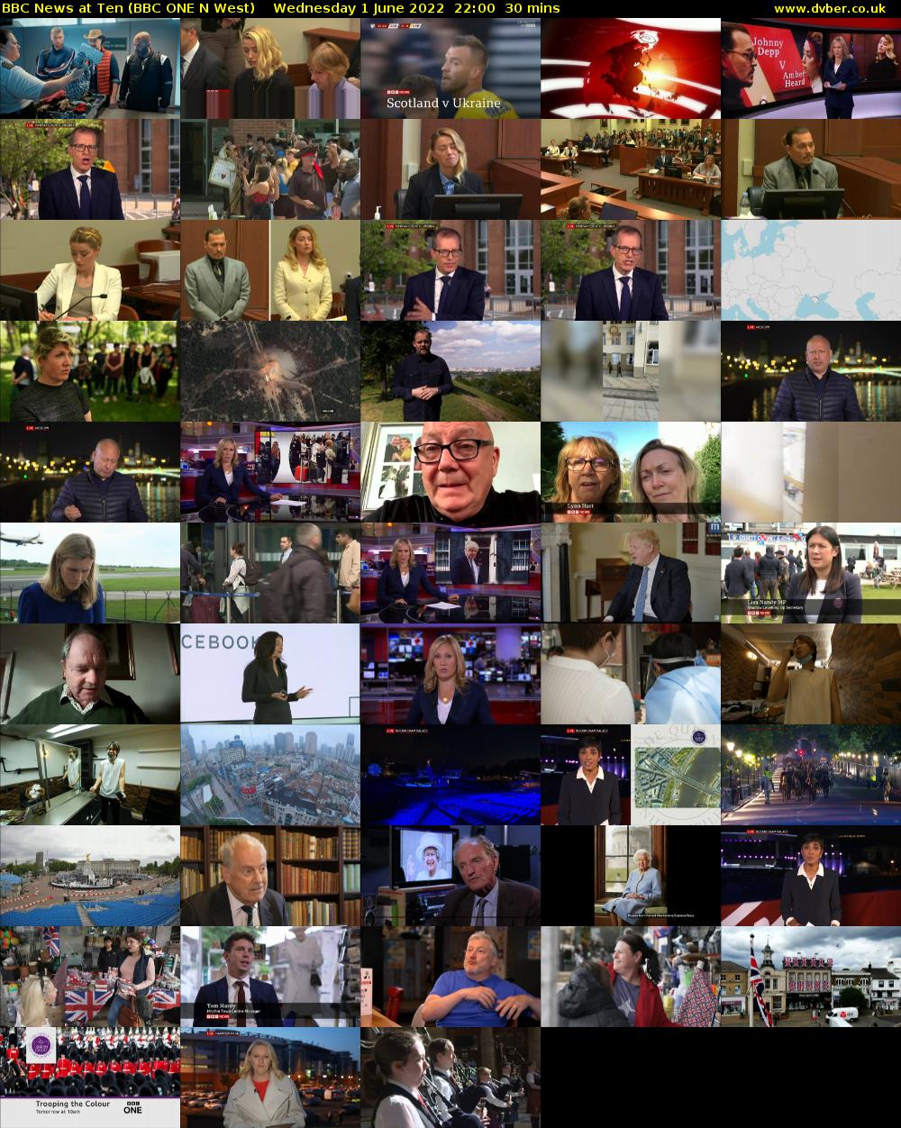 BBC News at Ten (BBC ONE N West) Wednesday 1 June 2022 22:00 - 22:30