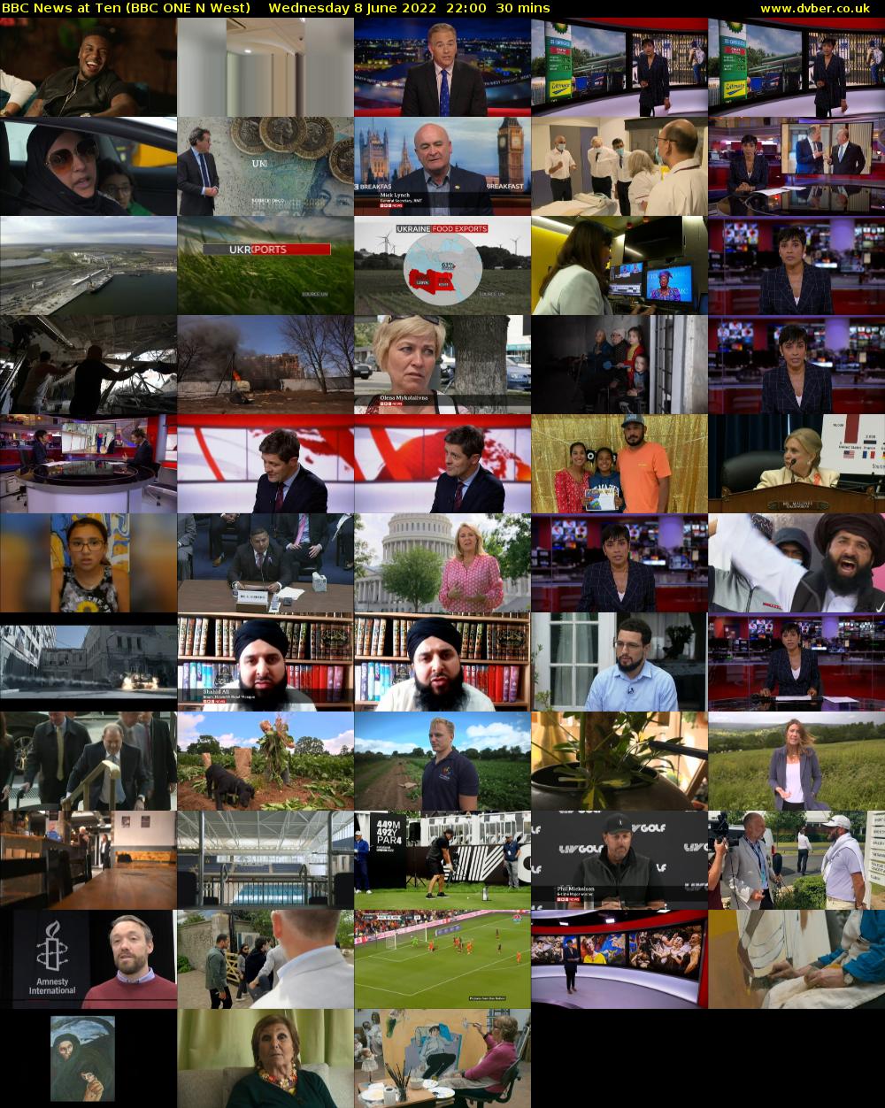 BBC News at Ten (BBC ONE N West) Wednesday 8 June 2022 22:00 - 22:30