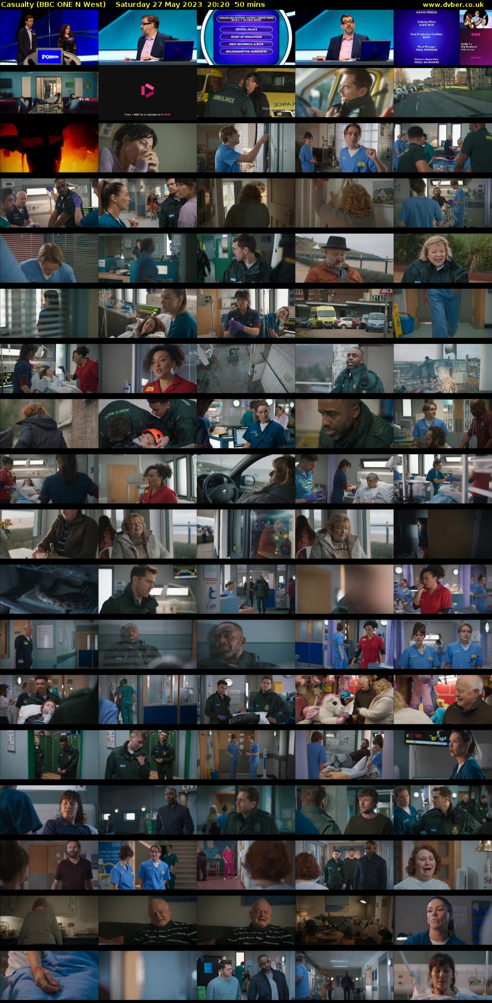 Casualty (BBC ONE N West) Saturday 27 May 2023 20:20 - 21:10