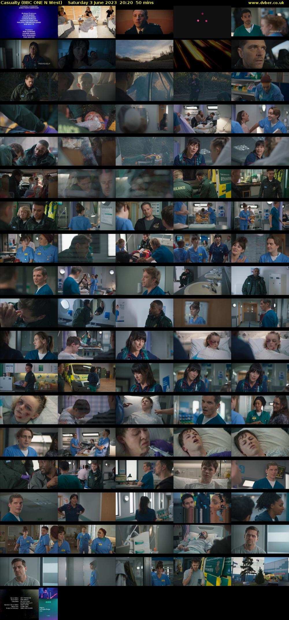 Casualty (BBC ONE N West) Saturday 3 June 2023 20:20 - 21:10