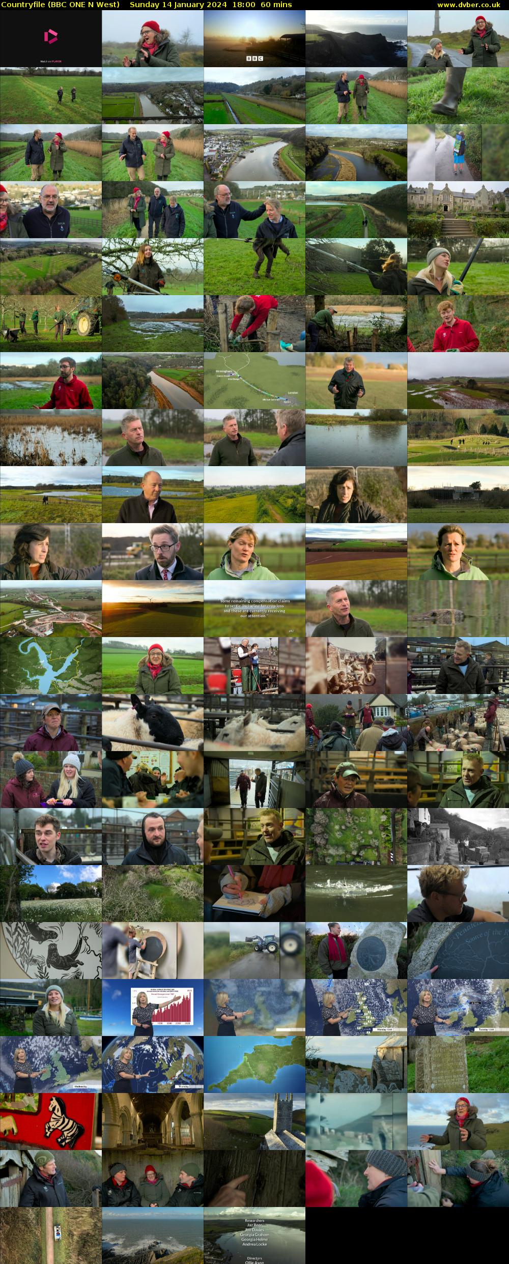 Countryfile (BBC ONE N West) Sunday 14 January 2024 18:00 - 19:00