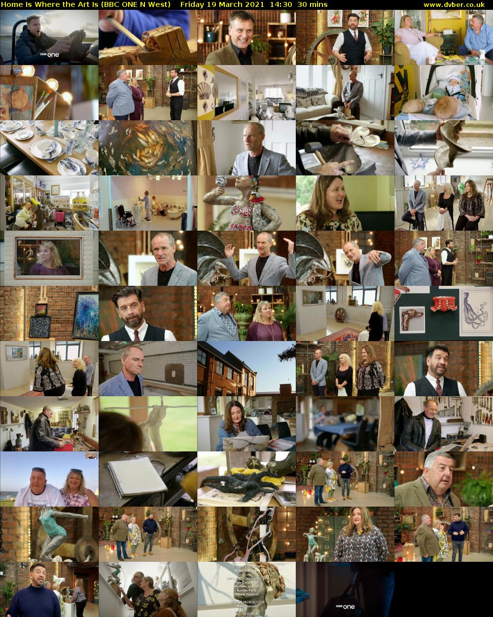 Home Is Where the Art Is (BBC ONE N West) Friday 19 March 2021 14:30 - 15:00