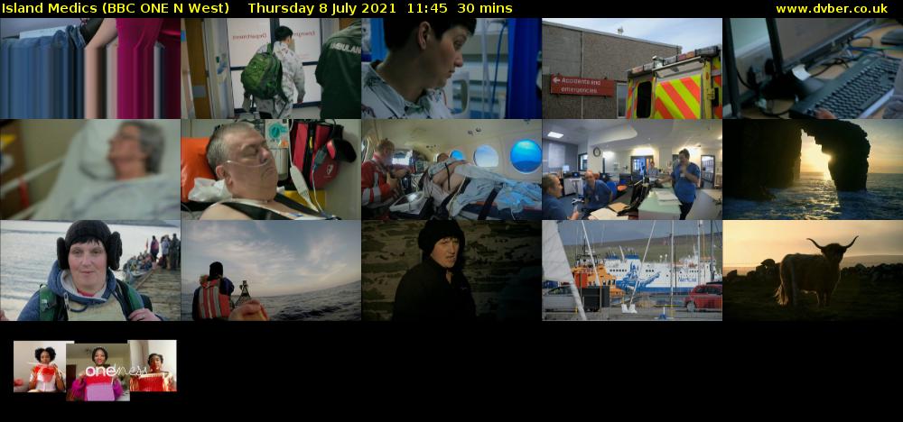 Island Medics (BBC ONE N West) Thursday 8 July 2021 11:45 - 12:15