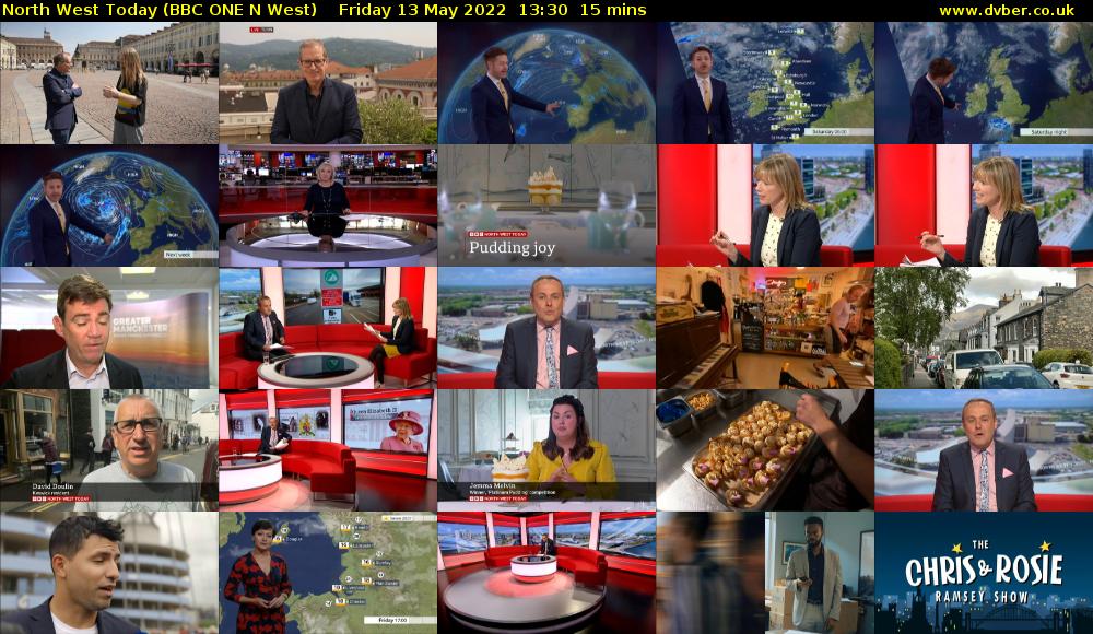 North West Today (BBC ONE N West) Friday 13 May 2022 13:30 - 13:45