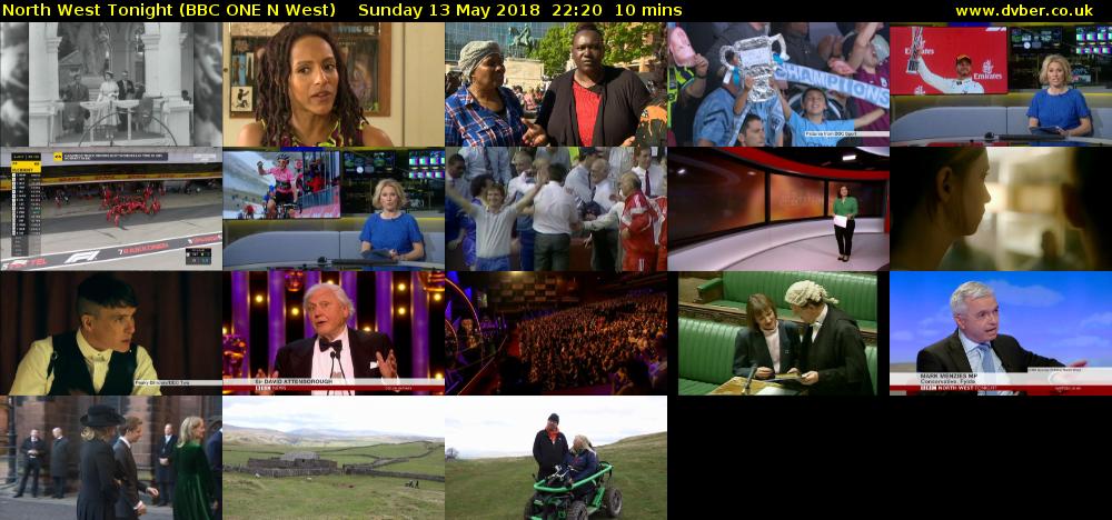North West Tonight (BBC ONE N West) Sunday 13 May 2018 22:20 - 22:30