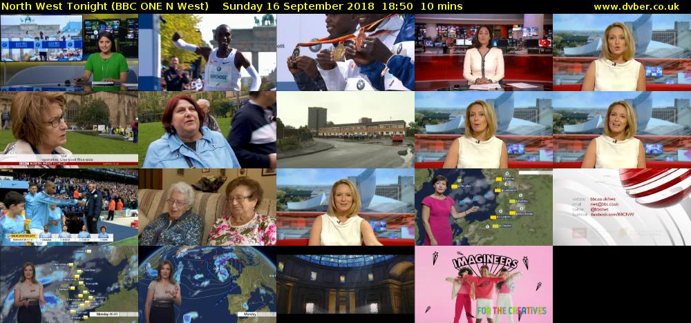 North West Tonight (BBC ONE N West) Sunday 16 September 2018 18:50 - 19:00