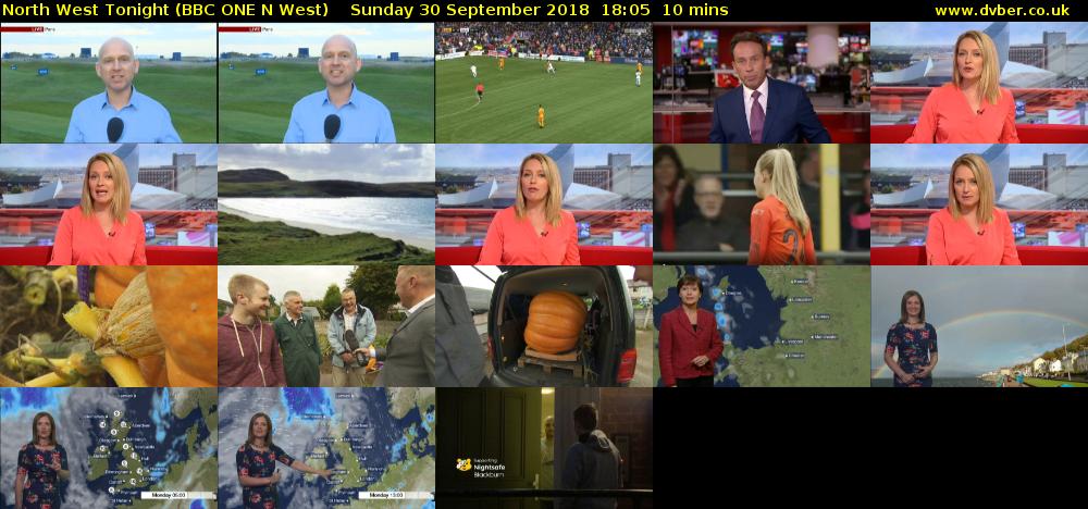 North West Tonight (BBC ONE N West) Sunday 30 September 2018 18:05 - 18:15
