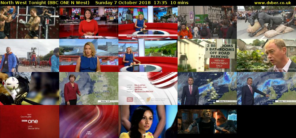 North West Tonight (BBC ONE N West) Sunday 7 October 2018 17:35 - 17:45