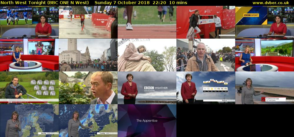 North West Tonight (BBC ONE N West) Sunday 7 October 2018 22:20 - 22:30