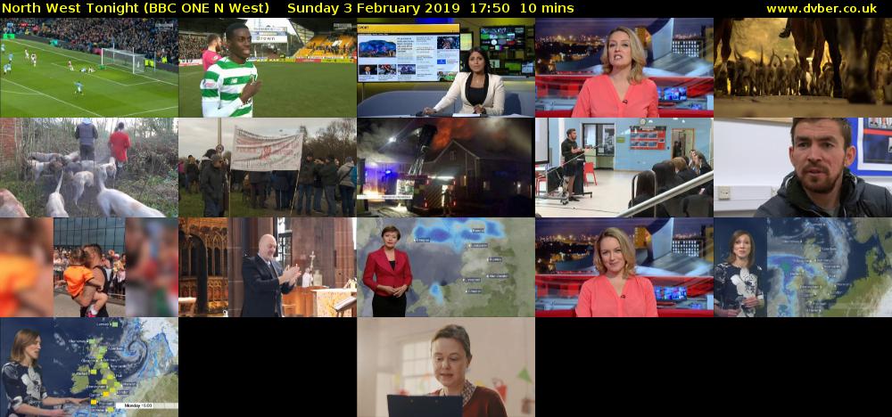 North West Tonight (BBC ONE N West) Sunday 3 February 2019 17:50 - 18:00