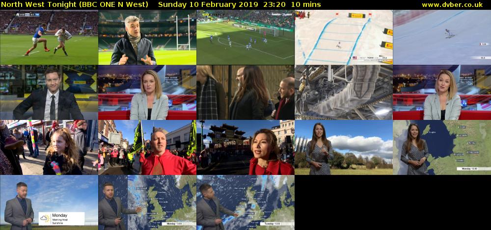 North West Tonight (BBC ONE N West) Sunday 10 February 2019 23:20 - 23:30