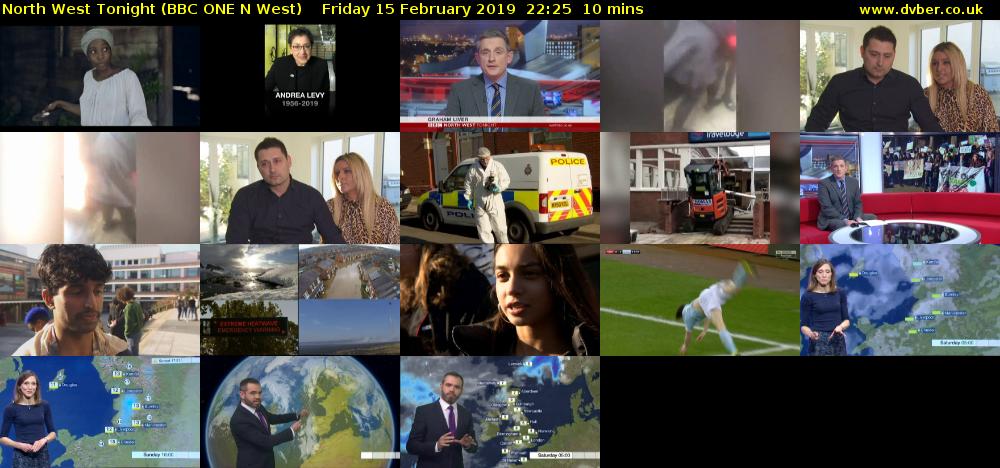 North West Tonight (BBC ONE N West) Friday 15 February 2019 22:25 - 22:35