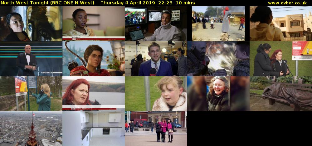 North West Tonight (BBC ONE N West) Thursday 4 April 2019 22:25 - 22:35