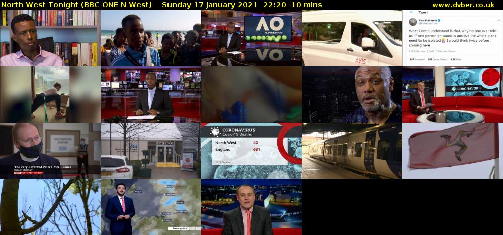 North West Tonight (BBC ONE N West) Sunday 17 January 2021 22:20 - 22:30