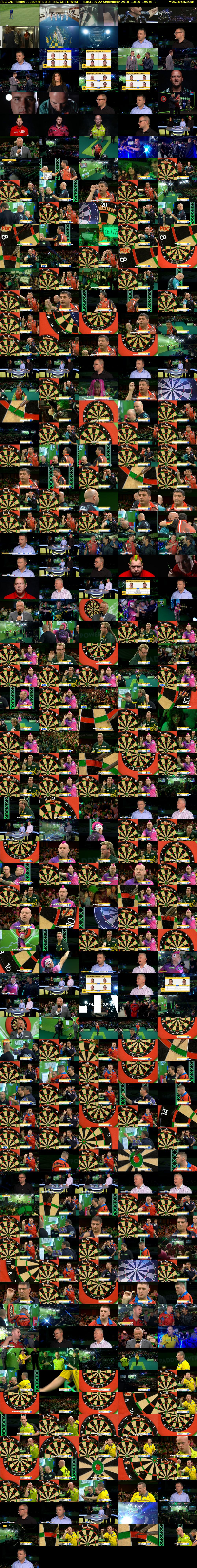 PDC Champions League of Darts (BBC ONE N West) Saturday 22 September 2018 13:15 - 16:30