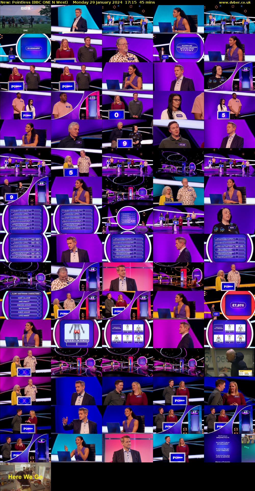 Pointless (BBC ONE N West) Monday 29 January 2024 17:15 - 18:00