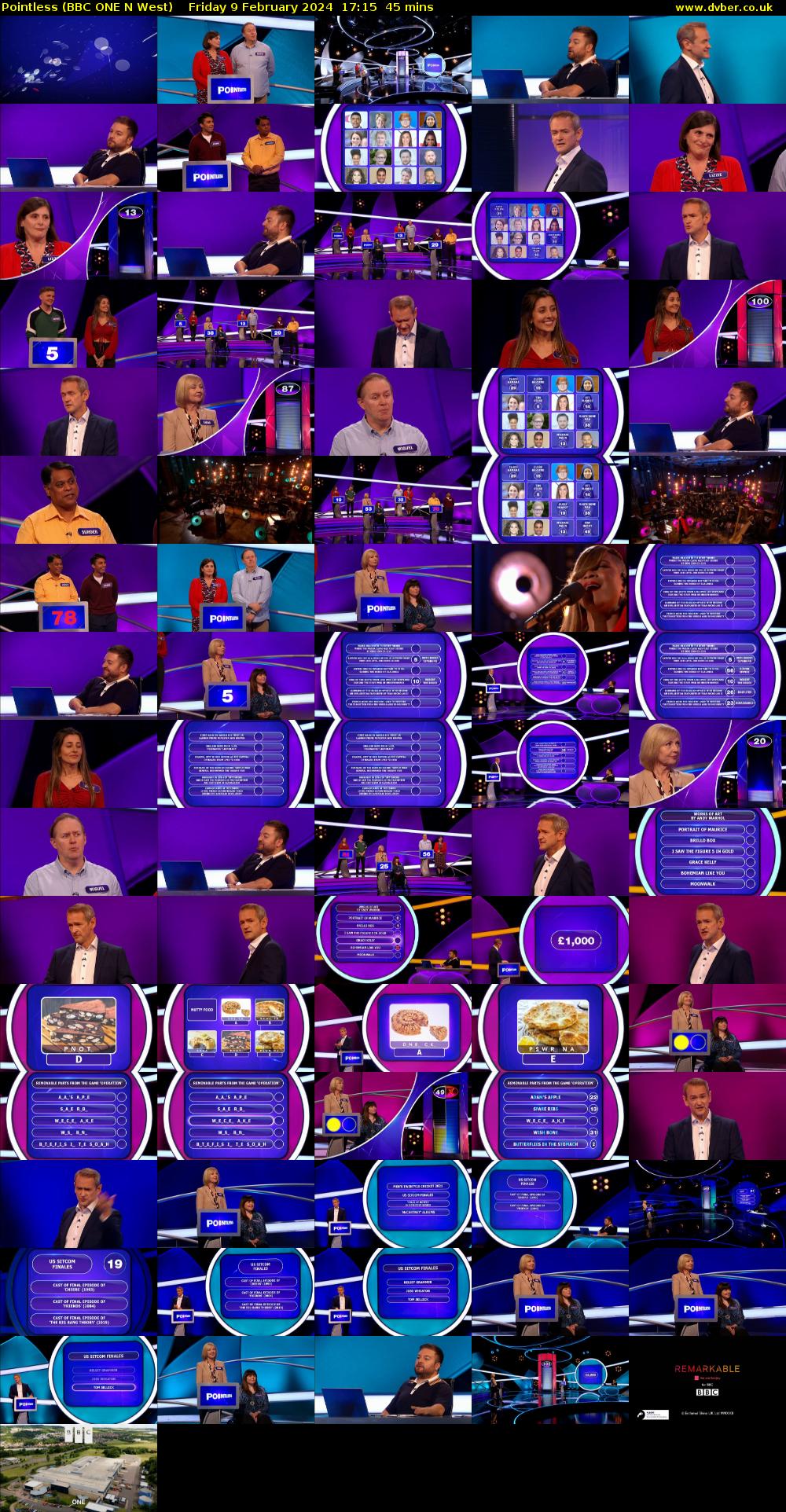 Pointless (BBC ONE N West) Friday 9 February 2024 17:15 - 18:00