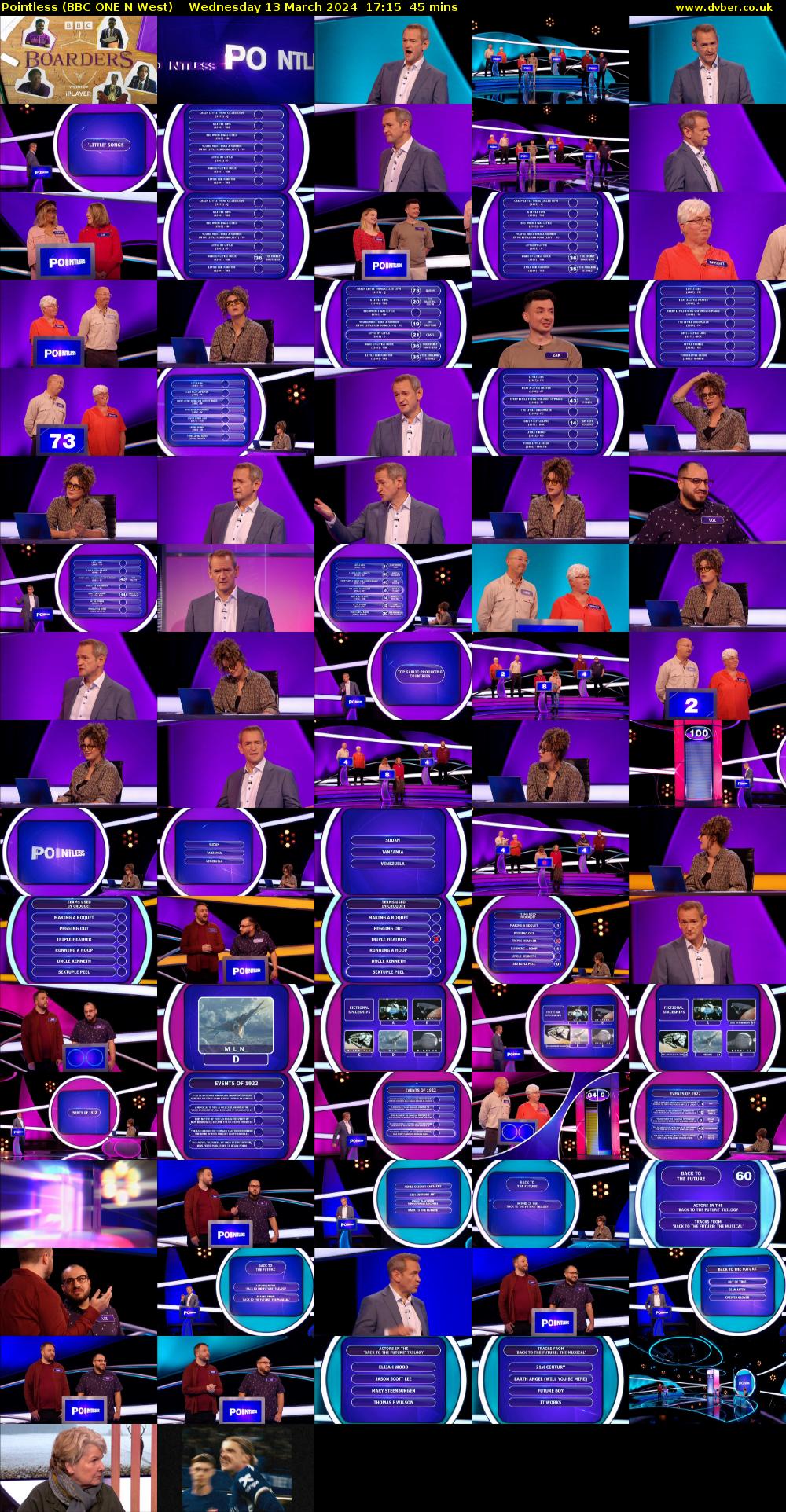 Pointless (BBC ONE N West) Wednesday 13 March 2024 17:15 - 18:00