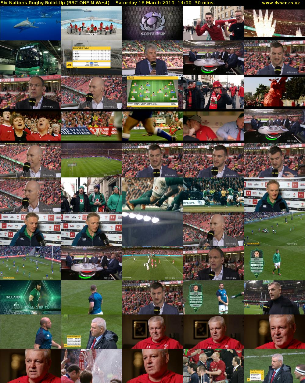 Six Nations Rugby Build-Up (BBC ONE N West) Saturday 16 March 2019 14:00 - 14:30