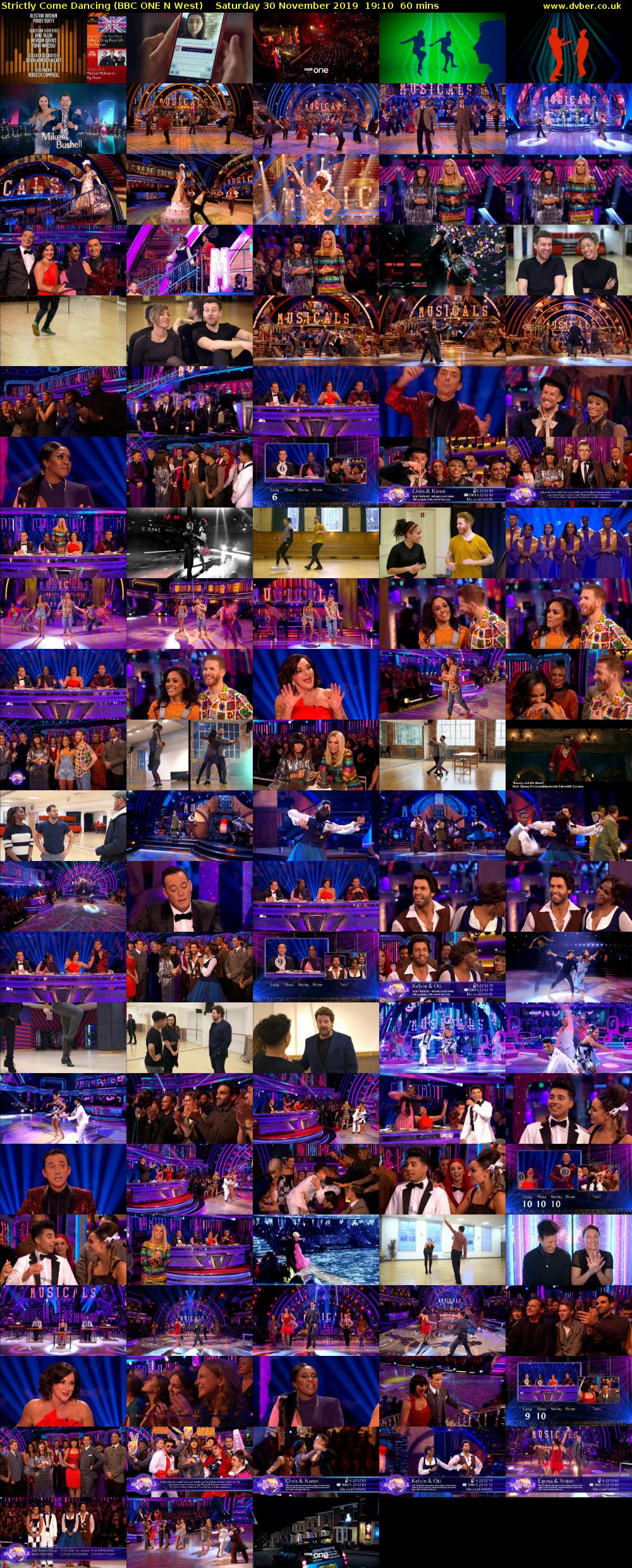 Strictly Come Dancing (BBC ONE N West) Saturday 30 November 2019 19:10 - 20:10