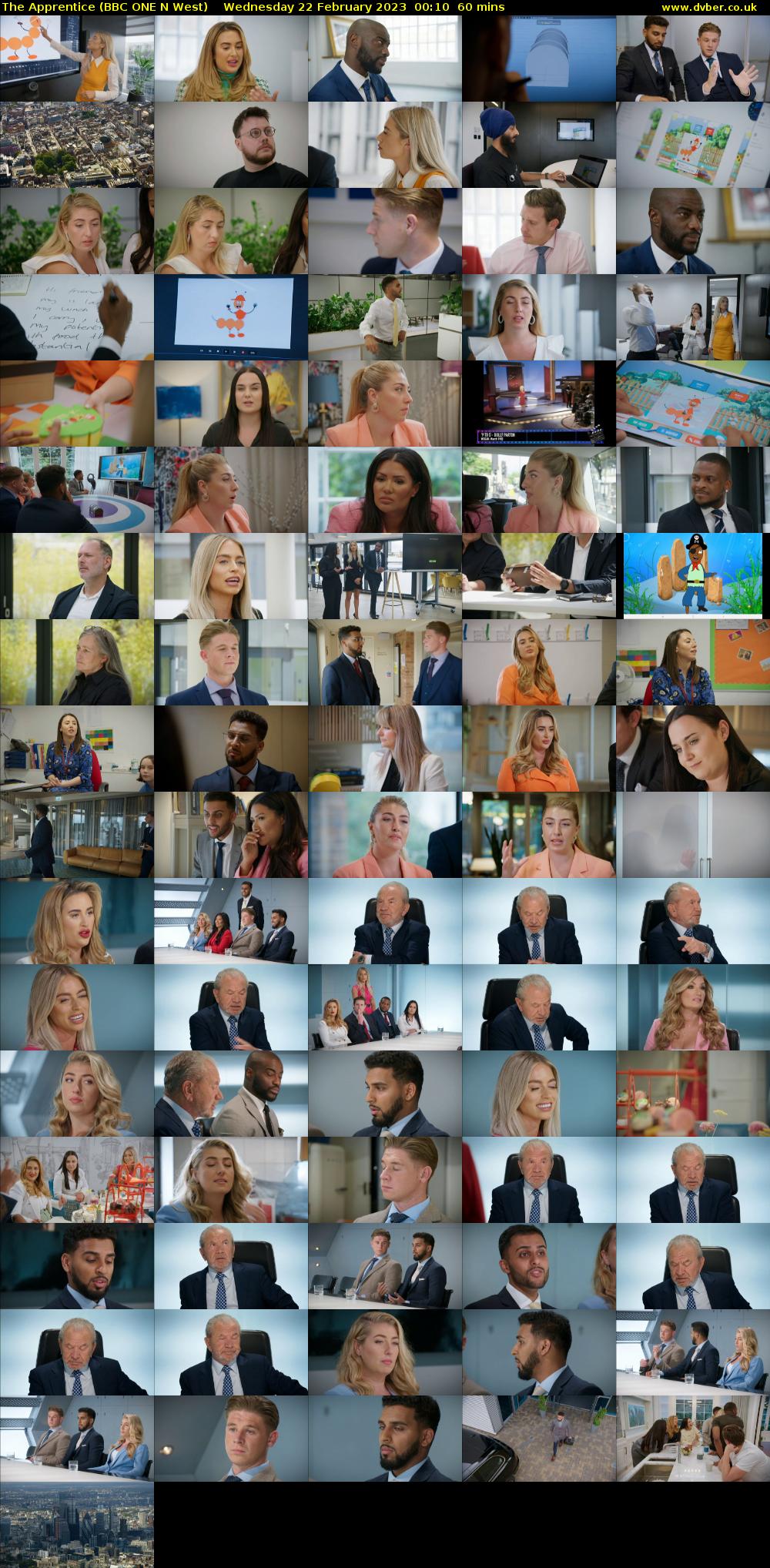 The Apprentice (BBC ONE N West) Wednesday 22 February 2023 00:10 - 01:10