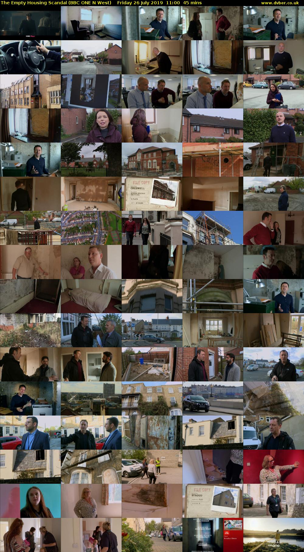 The Empty Housing Scandal (BBC ONE N West) Friday 26 July 2019 11:00 - 11:45