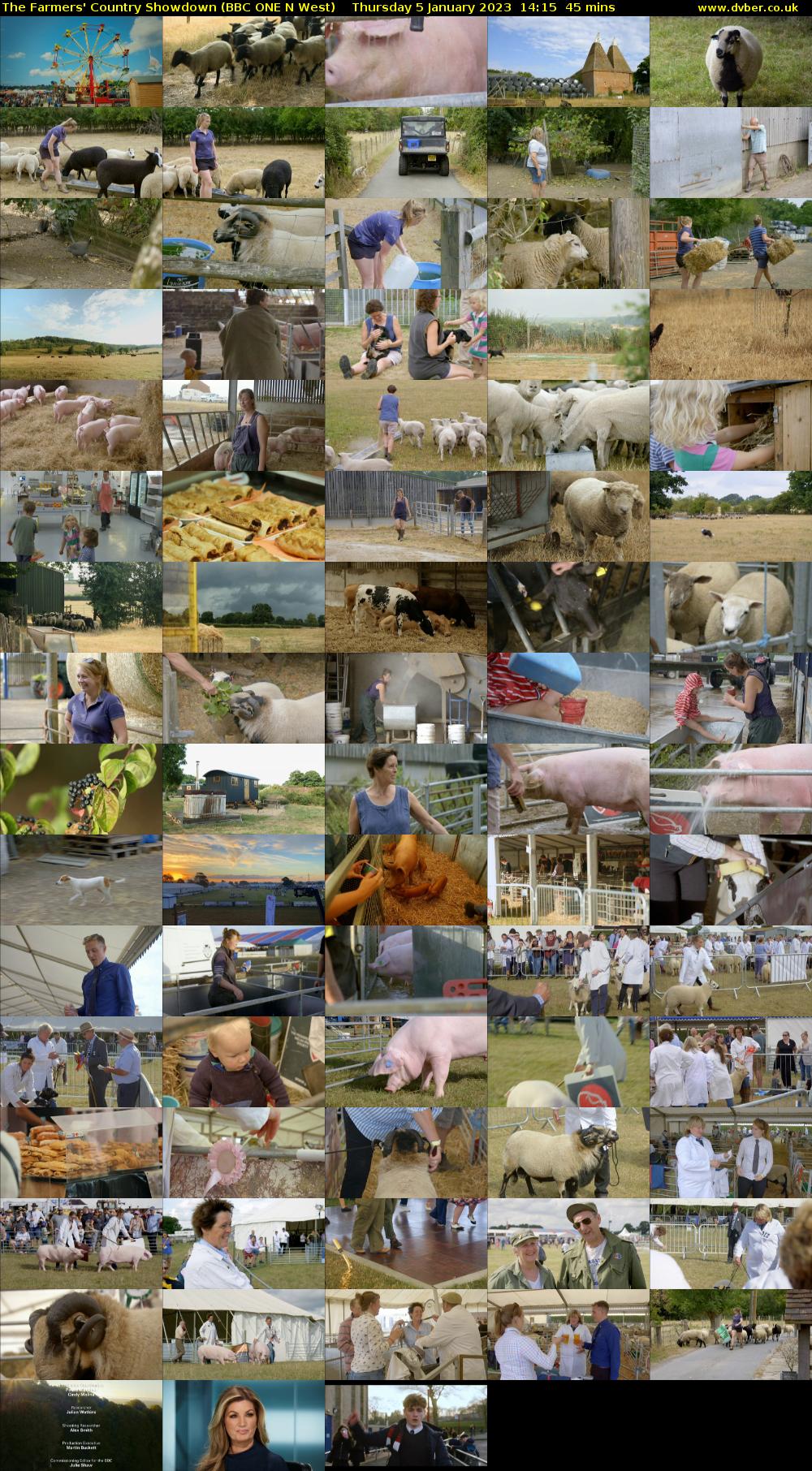 The Farmers' Country Showdown (BBC ONE N West) Thursday 5 January 2023 14:15 - 15:00