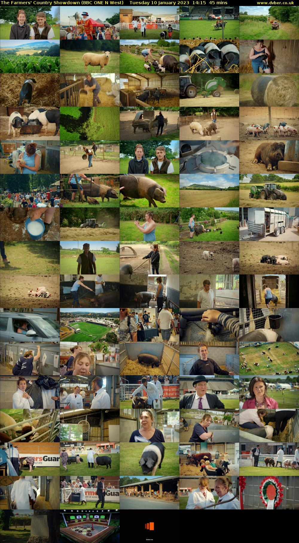 The Farmers' Country Showdown (BBC ONE N West) Tuesday 10 January 2023 14:15 - 15:00