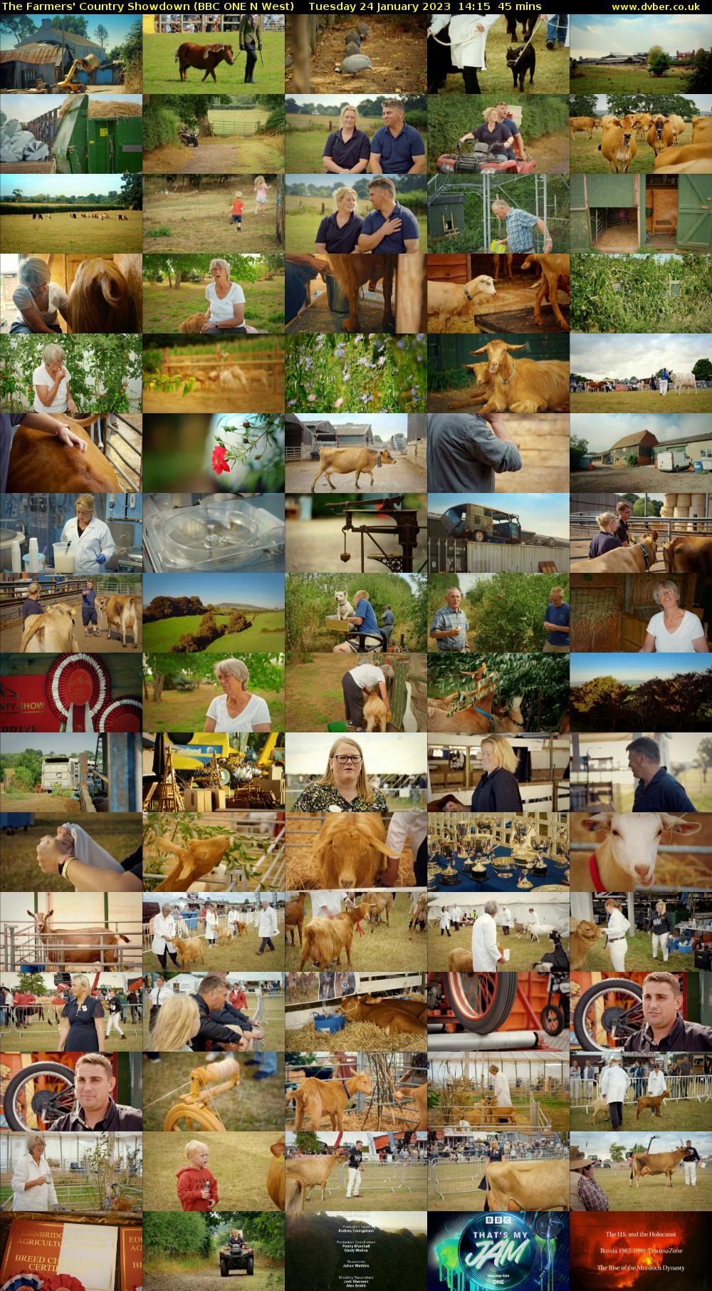 The Farmers' Country Showdown (BBC ONE N West) Tuesday 24 January 2023 14:15 - 15:00