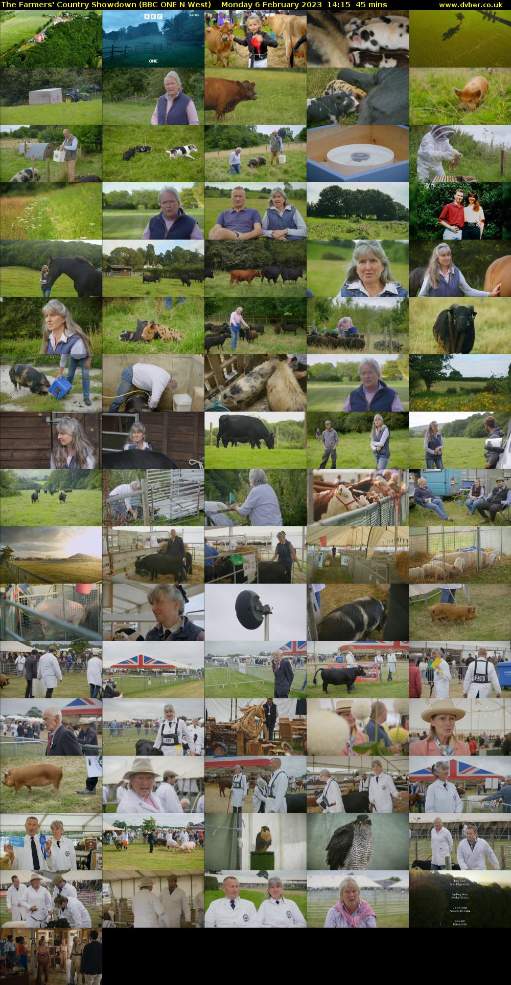 The Farmers' Country Showdown (BBC ONE N West) Monday 6 February 2023 14:15 - 15:00