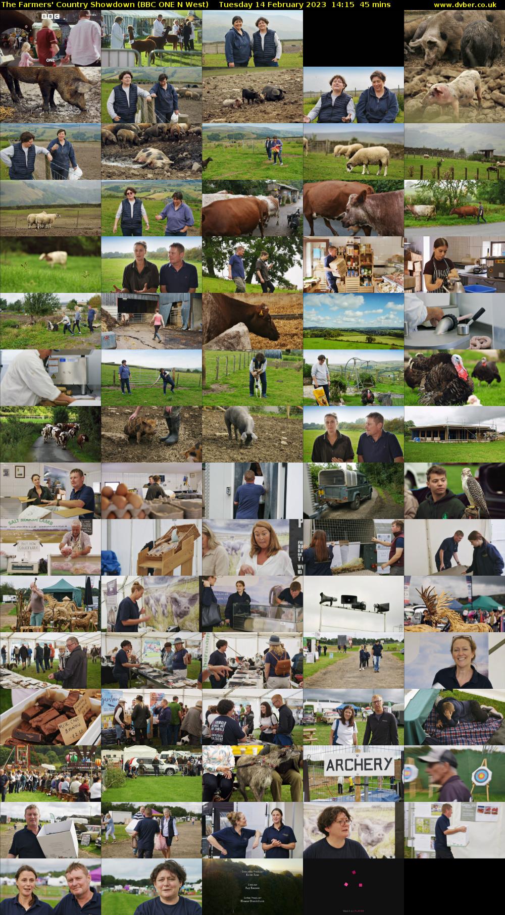 The Farmers' Country Showdown (BBC ONE N West) Tuesday 14 February 2023 14:15 - 15:00