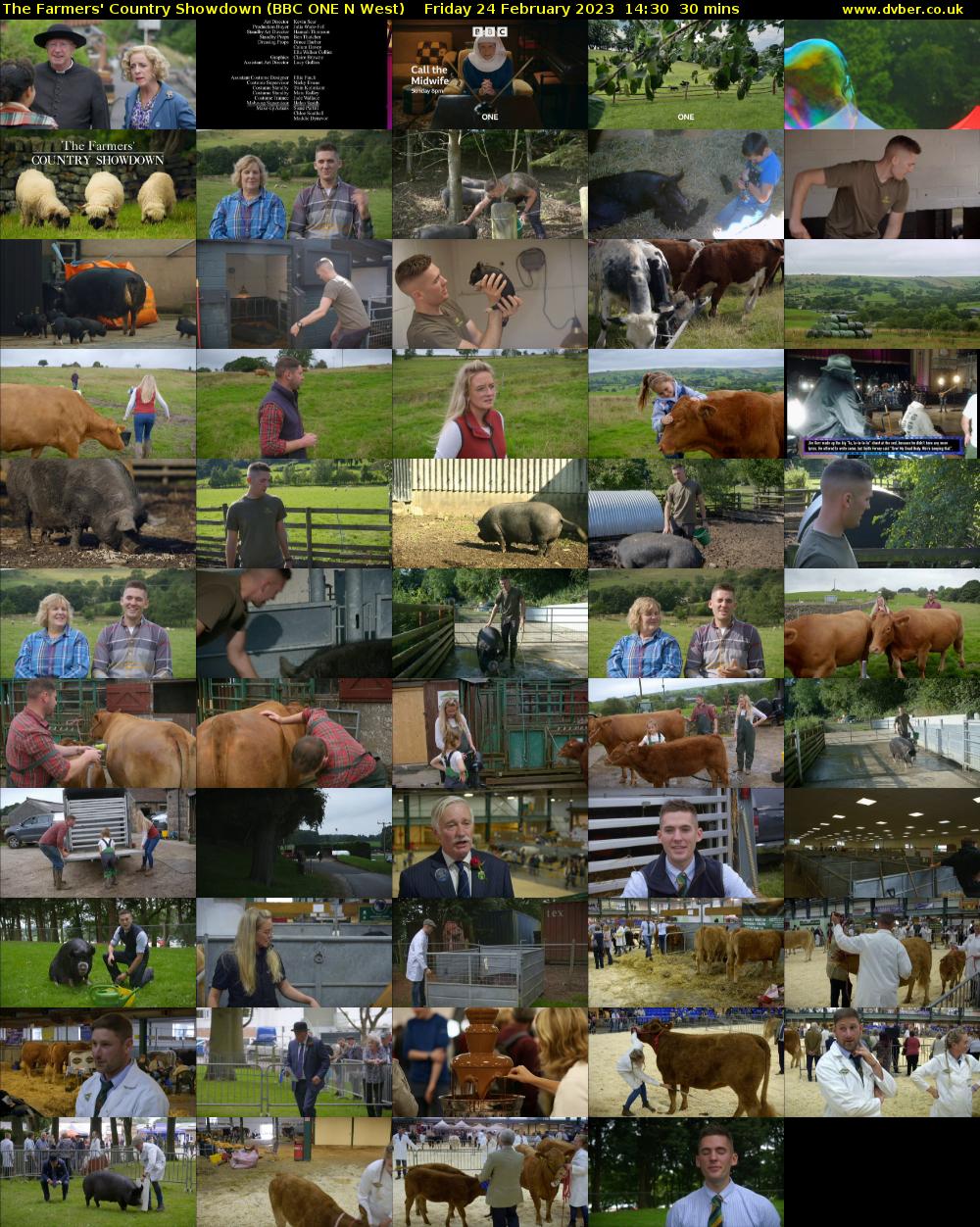 The Farmers' Country Showdown (BBC ONE N West) Friday 24 February 2023 14:30 - 15:00