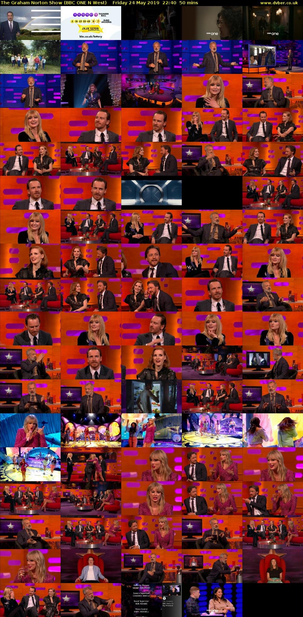 The Graham Norton Show (BBC ONE N West) Friday 24 May 2019 22:40 - 23:30