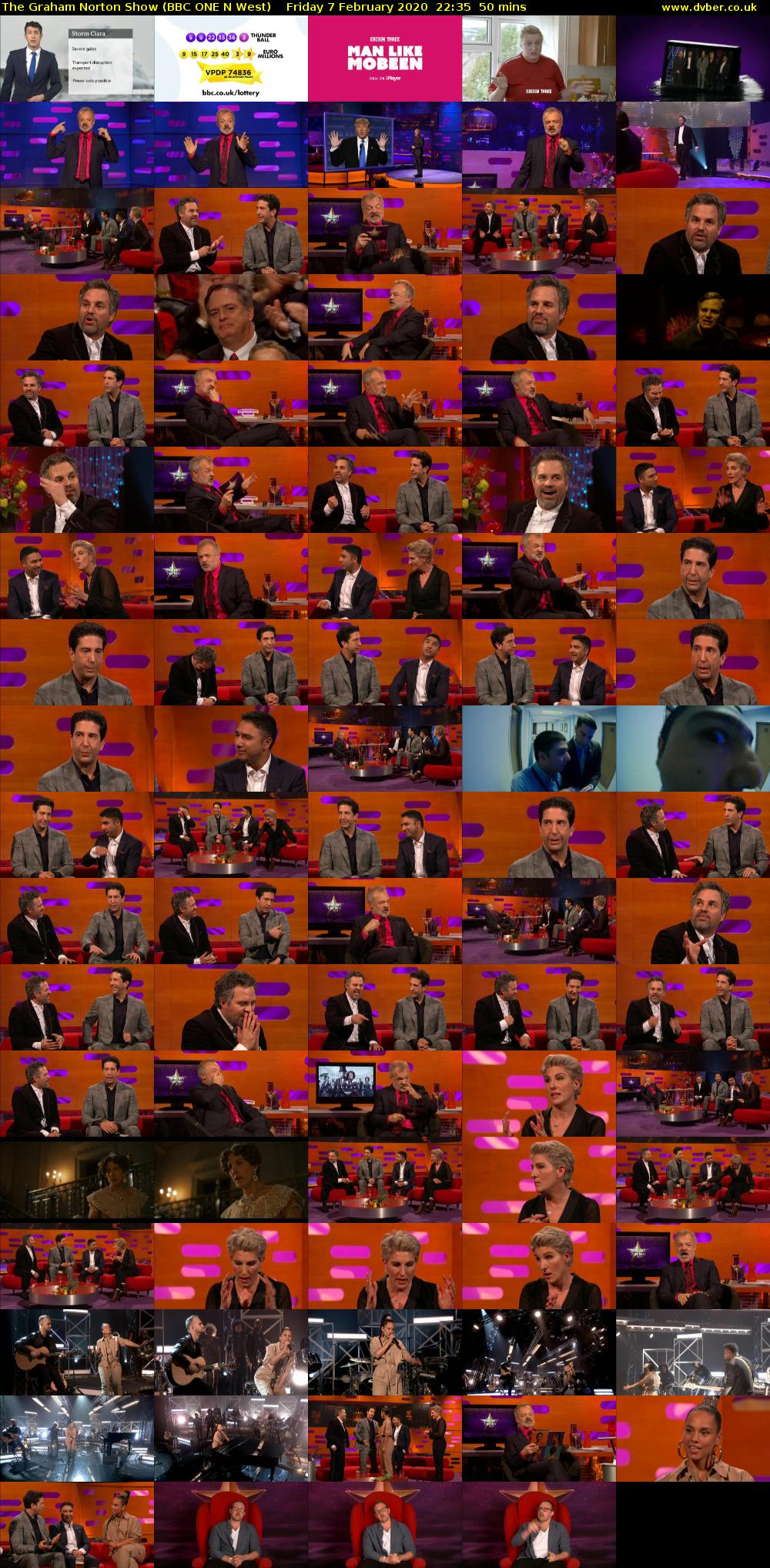 The Graham Norton Show (BBC ONE N West) Friday 7 February 2020 22:35 - 23:25