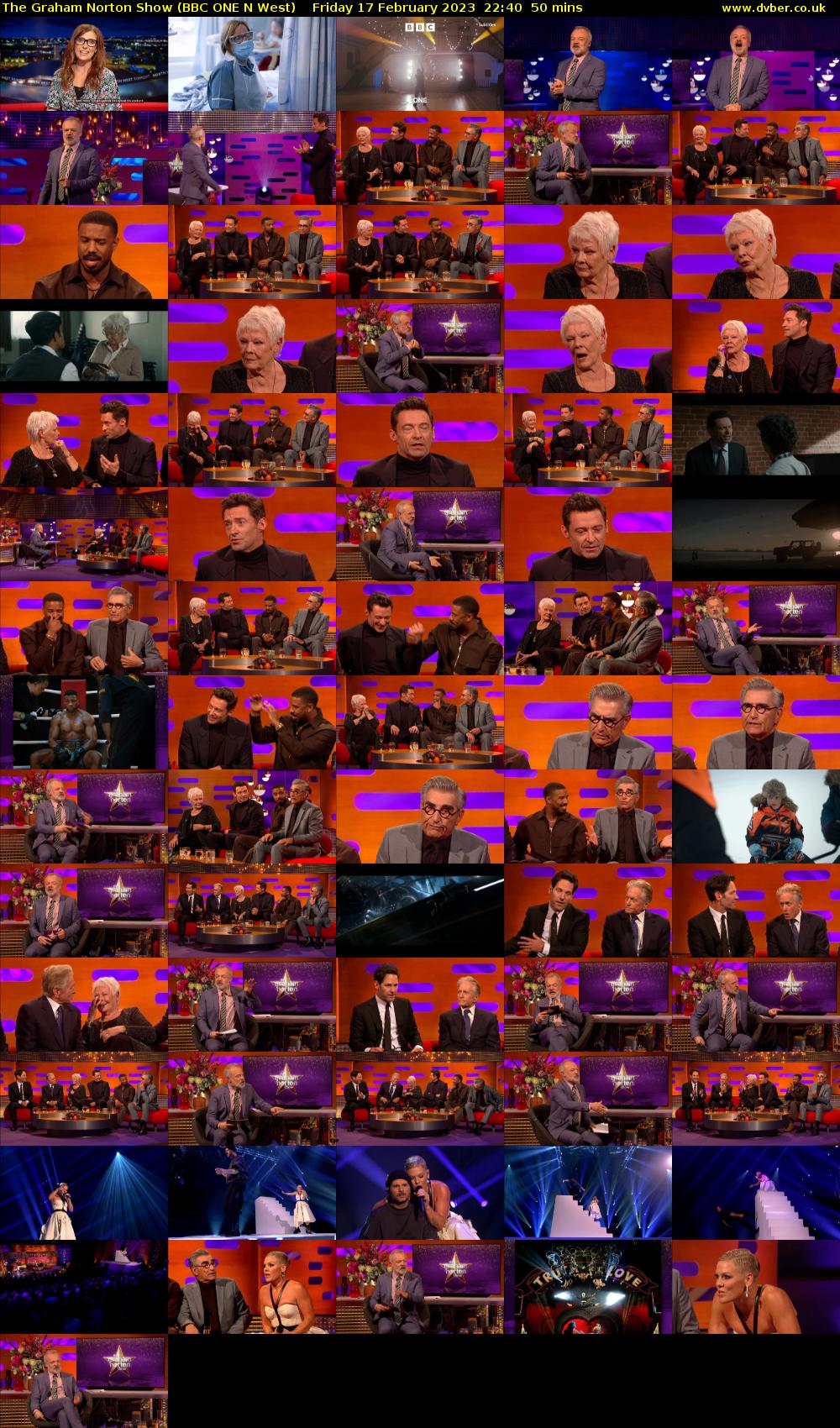 The Graham Norton Show (BBC ONE N West) Friday 17 February 2023 22:40 - 23:30